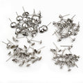 Stainless Steel Cup Earring Posts in Five Cup Sizes view 2