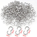Metal S Hook Connectors and Clasps in Three Color Finishes view 8