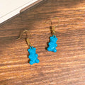 Gold Tone Gummy Bear Hook Earrings in Eleven Colors view 12