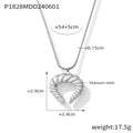 Twisted Horn Pendant Snake Chain Necklace Gold Or Steel view 7