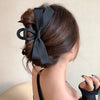 Black Satin Bow