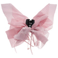 Sheer Mesh Bow Hair Claw Clip Flower Ribbons Pearl Drops view 5