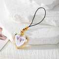 Heart Locket Pressed Flower Phone Charm Lobster 8 Styles view 11