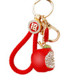 Crystal Apple Keychains in Red and Green with Optional Fortune Loops view 5
