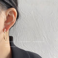 Open Heart Hoop Earrings In Gold And Silver Tone For Women view 4