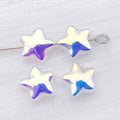 Five Point Star Glass Beads in Twelve Individual Color Finishes view 9
