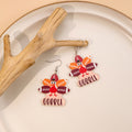 Seven Colorful Thanksgiving Turkey Novelty Hook Earrings view 4