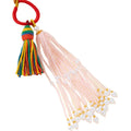 Beaded Tassel Bag Charm Pendant With Pearl Trim Seven Colors view 5