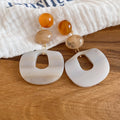 Layered Geometric Statement Earrings in Seven Colorways view 6