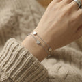 Double Layer Heart Bracelets in Gold Silver and Rose Gold Tone view 3