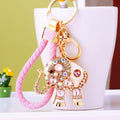 Mixed Crystal Beaded Striped Lucky and Ruyi Elephant Keychains in Forty Three Styles view 7