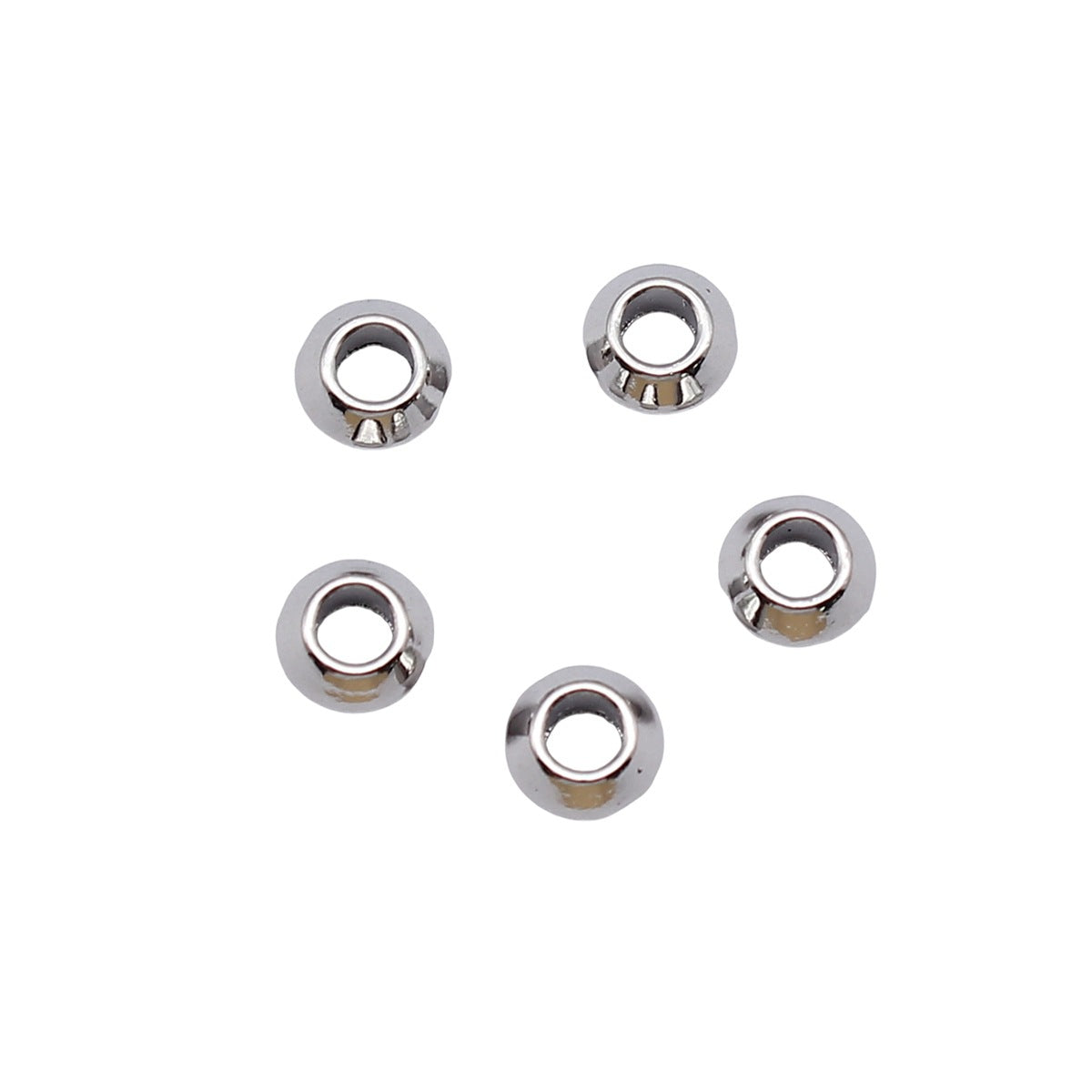 6x6x3.1mm 0.3g Multicolor Zinc Alloy Abacus Small Hole Spacer Beads for DIY Bracelet Necklace Making