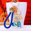 Gem Holding Sheep Keychains With Color and Wrist Strap Options view 3