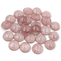 Fine Glitter Round Resin Cabochons in Thirteen Color Options view 4