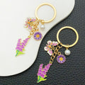 Four-Color Butterfly Pearl and Flower Bouquet Mother Keychain Collection view 4