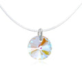 Invisible Cord Crystal and Bead Pendant Necklaces in Nineteen Designs view 5
