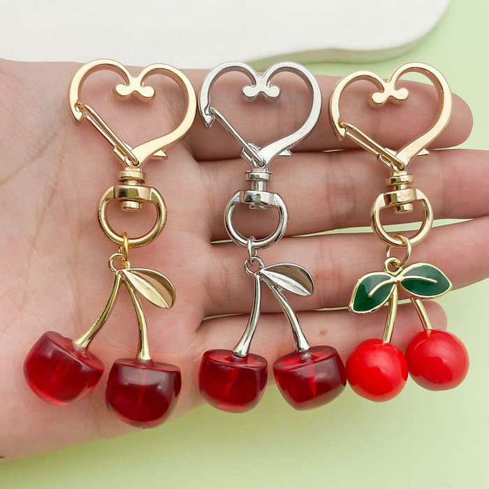 Fruit Charm Keychains in 8 Pictured Variations for Bags and Keys