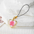 Heart Locket Pressed Flower Phone Charm Lobster 8 Styles view 10
