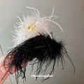 Seven Feather Hair Claw Styles With Bows Ribbons And Plain Clips view 2