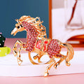 Jeweled Horse Keychains in Forty One Colors Poses and Motif Options view 7