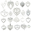 Gold-Tone Heart Metal Charms with 26 Listed Options view 10