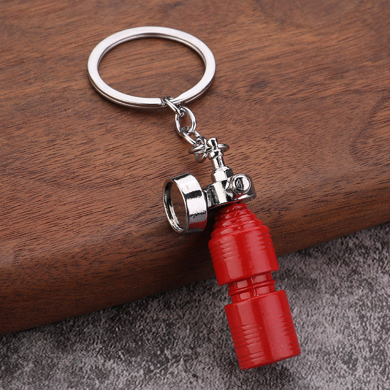 Car Tuning Fuel Saver Style Metal Keychain Auto Accessory Gift