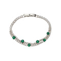 Double Layer Zircon Tennis Bracelet Nine Color Styles view 5