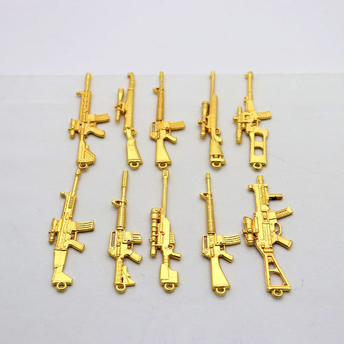 Mini Rifle Model Alloy Keychain Charm