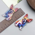Acrylic Cartoon Puppy Dog Double Sided Charm Pendant for DIY Bracelet Necklace Keychain Jewelry Making