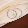 Silver Thin Hoops