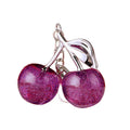 Large Glitter Jelly Cherry Keychains in Five Colors plus Assorted Option view 5