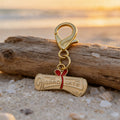 Graduate Diploma Scroll Enamel Charm Gold Lobster Clasp view 3