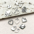Metallic Heart and Letter Metal Charms with 18 Listed Options view 2
