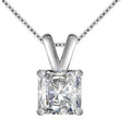 Silver Tone Assorted Clear Stone Pendant Necklaces view 4