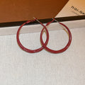 Geometric Hoop Earrings in Twenty Six Colors and Shapes view 7