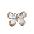 Rose Gold Butterfly Crystal Two Designs Metal Brooch Pin view 5