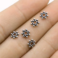 7x7mm 0.2g Antique Silver Zinc Alloy Round Spacer Washer Beads for DIY Bracelet Necklace Making