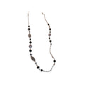 Silver Flower Charm Pearl Double Layer Necklace Set view 5