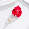 Leaf Two Designs Metal Brooch Pin for Jackets and Lapels view 3