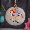 Blue-Horse Gray-Pompom