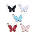 Enamel Butterfly Charms in Five Colors for Jewelry and Craft Making view 5