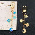 Six Celestial Floral and Sweet Metal Clasp Keychain Designs view 2