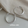 Layered Silver Hoop