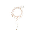 Multi Layer Shell Conch Sequin Disc Chain Necklace Four Piece view 5
