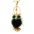 Jeweled Owl Plush Pom Pom Keychains and Braided Wrist Loops in Eleven Options view 5
