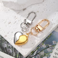 Matching Split Puffy Heart Clip Keychain Pairs in Five Colorways view 3