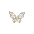 Crystal Butterfly Ear Cuffs in Gold and Silver Tone Options view 5