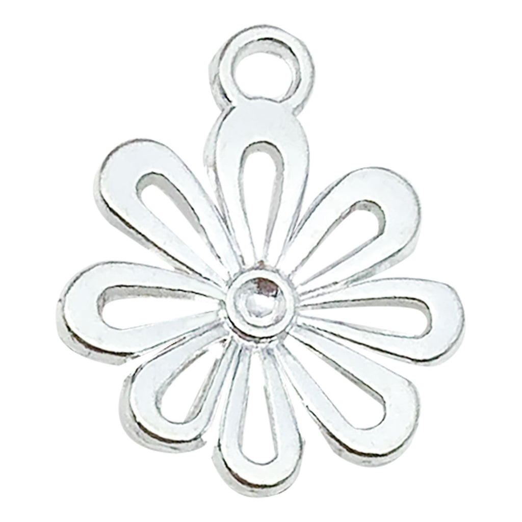 Zinc Alloy Sunflower Lotus Rose Flower Charm Pendant for DIY Earrings Bracelet Keychain