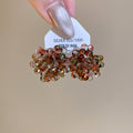 Clustered Glass Bead Stud Earrings in Five Translucent Colors view 6