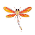 Dragonfly Crystal Enamel Four Designs Metal Brooch Pin view 8